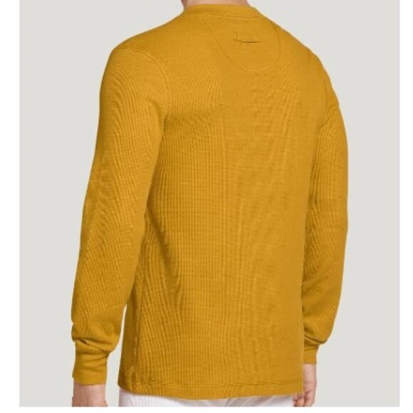 Jockey Long Sleeve Waffle Henley - Warm Cider Color - Multiple Sizes Available - Picture 3 of 7